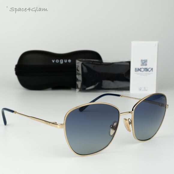 Vogue Women Sunglasses Gold Grey Blue Grad Butterfly VO4232S 848/4L BRAND NEW